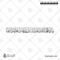ربنا ولا تحملنا ما لا طاقة لنا به واعف عنا واغفر لنا وارحمنا - خط الثلث - تصميم خط عربي فيكتور - Surah Al-Baqarah, Verse 286 - Thuluth Script - Arabic Calligraphy Vector