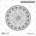 سورة الشمس كاملة - خط الثلث - تصميم خط عربي فيكتور - Surah Ash-Shams - Thuluth Script - Arabic Calligraphy Vector
