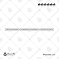 Arabic Calligraphy of Ayatul Kursi in Thuluth script arranged in one line vector design.
