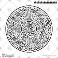 سورة الفاتحة - خط الثلث - تصميم خط عربي فيكتور - Surah Al-Fatihah - Thuluth Script - Arabic Calligraphy Vector