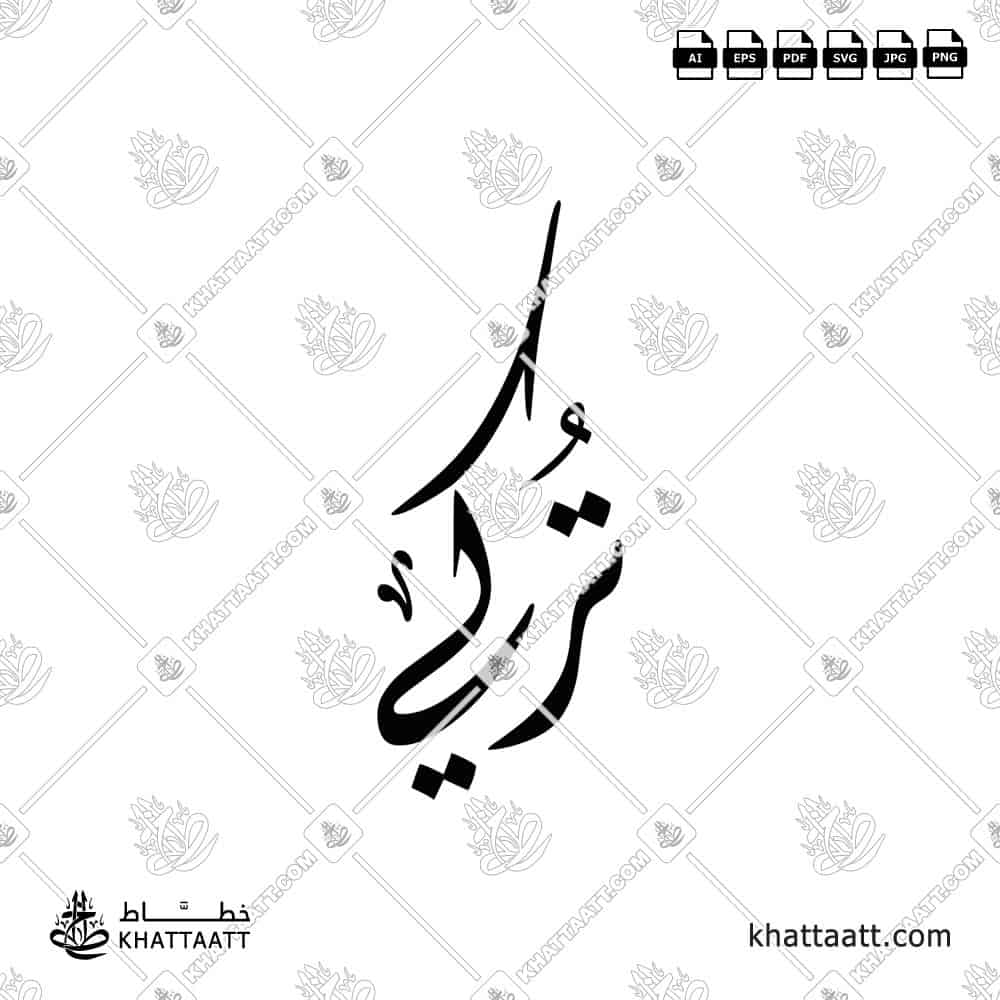 Turki Name in Arabic Calligraphy (D011)