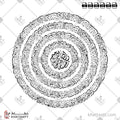 سور قل الأربع [القلاقل أو القواقل الأربعة] - خط الثلث - تصميم خط عربي فيكتور - The 4 Quls - Thuluth Script - Arabic Calligraphy Vector